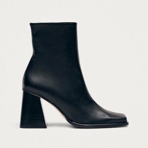 South Black Leather Ankle Boots by Alohas!